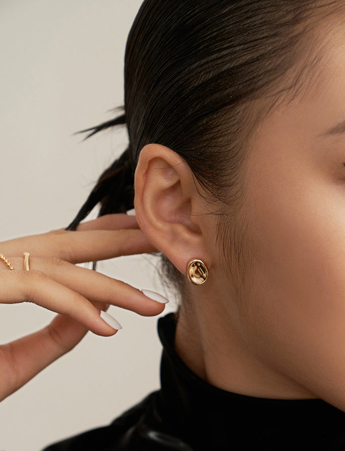 Mini Mirror Ear Studs