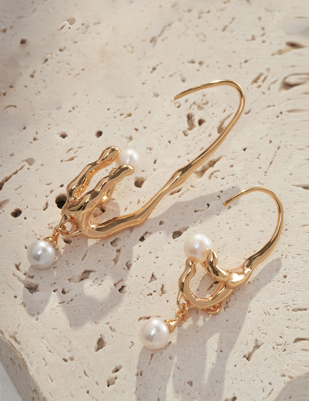 Large Cradle Hoop Earrings