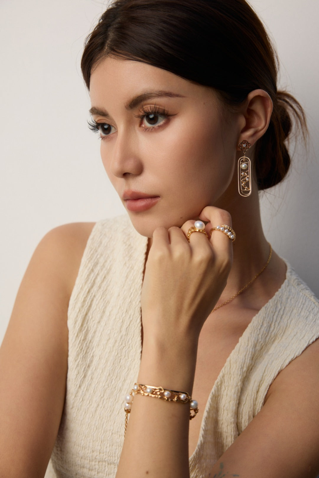 Crowned Pearl Ring