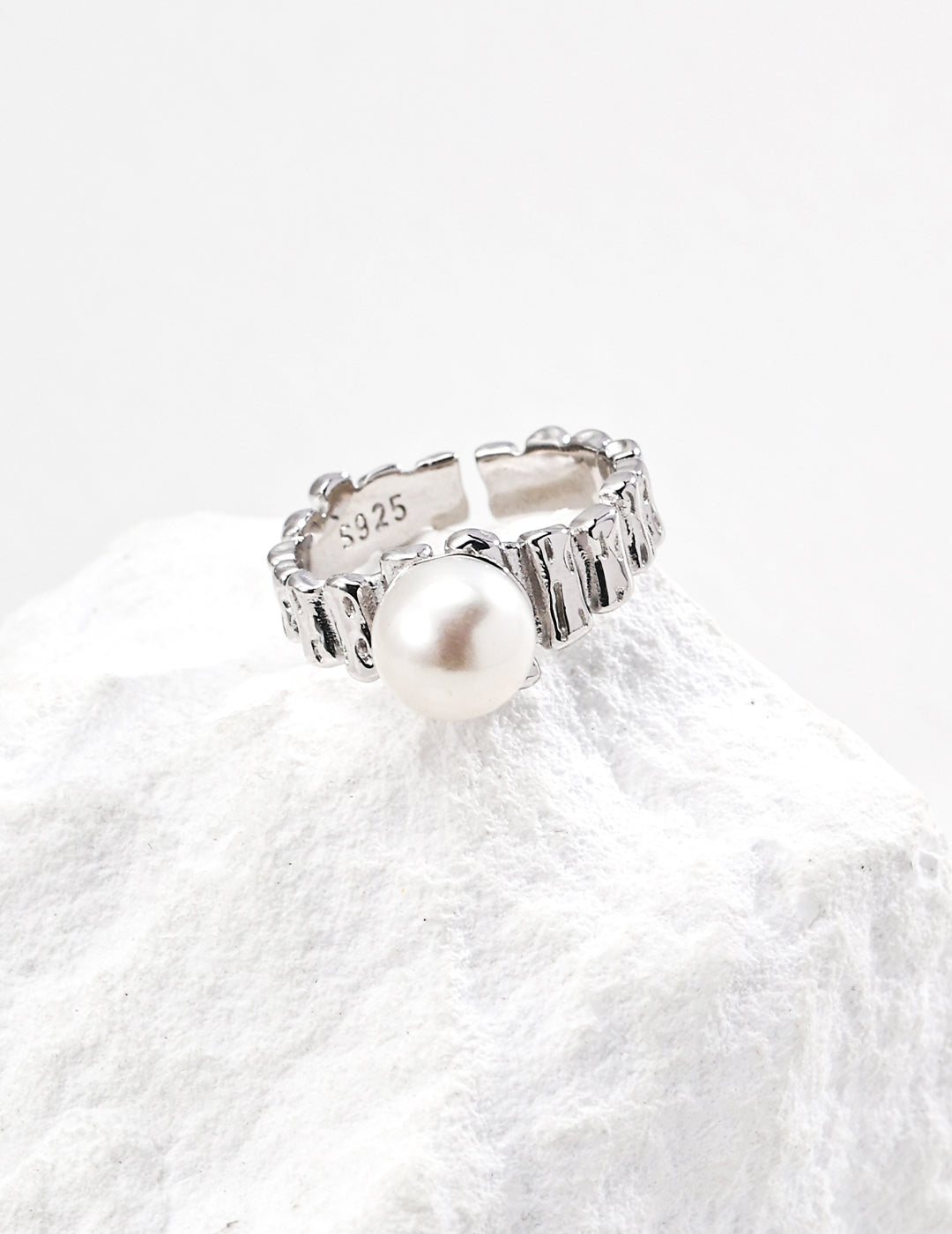 Crowned Pearl Ring