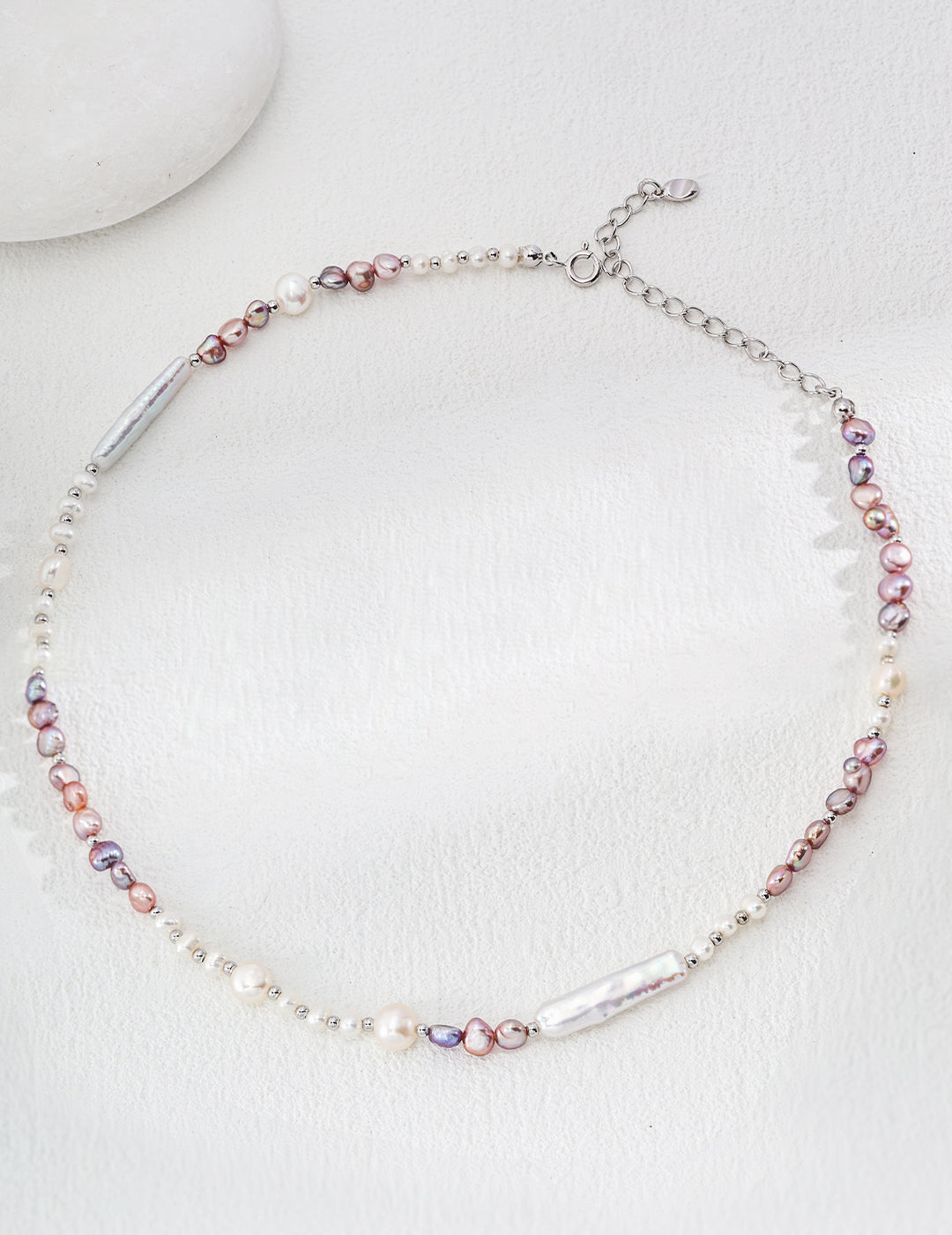Lilac Pearl-way Necklace 38cm / 15"