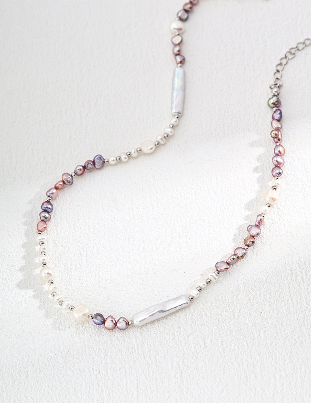 Lilac Pearl-way Necklace 38cm / 15"