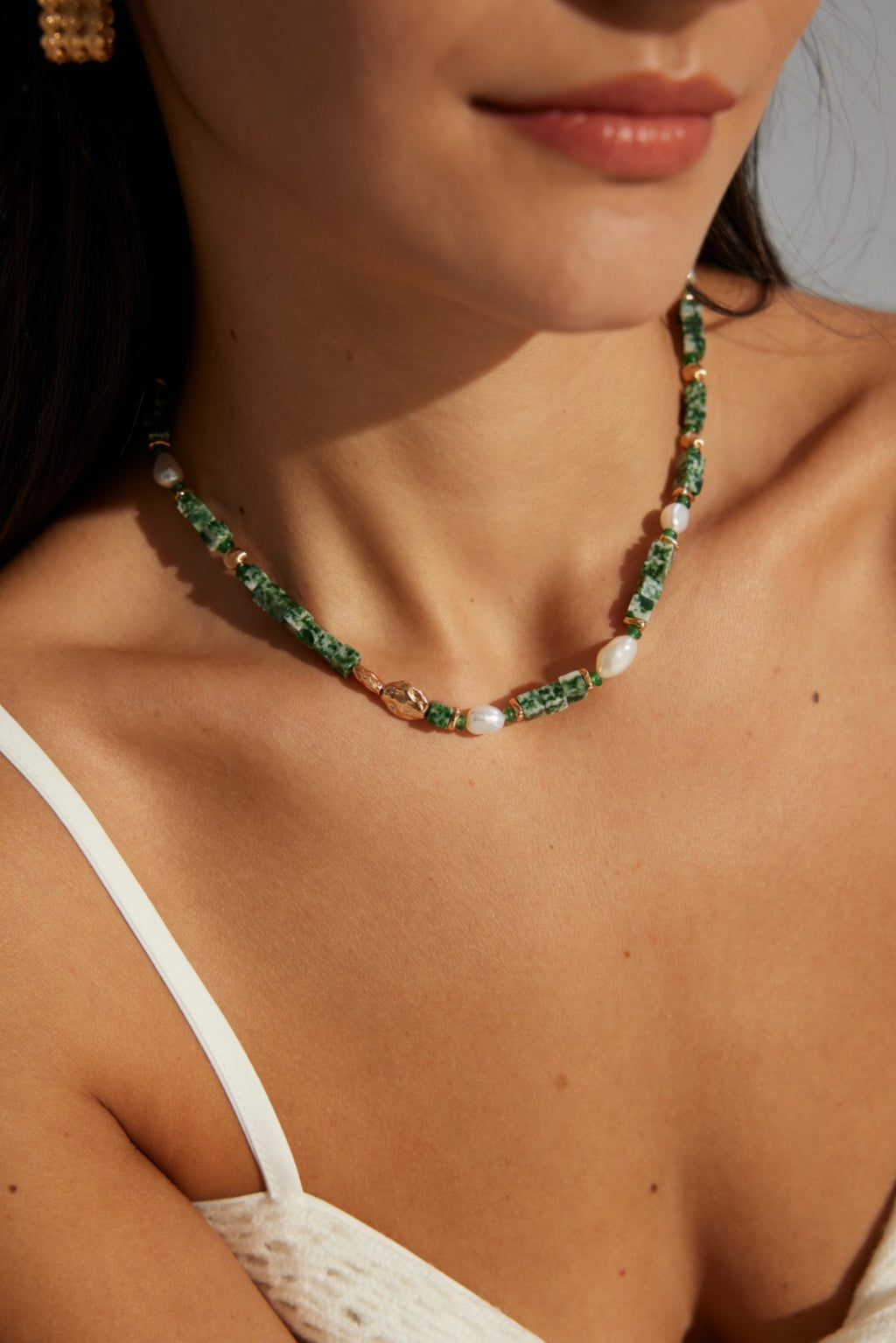 Jasper Bloom Necklace 38cm / 15"