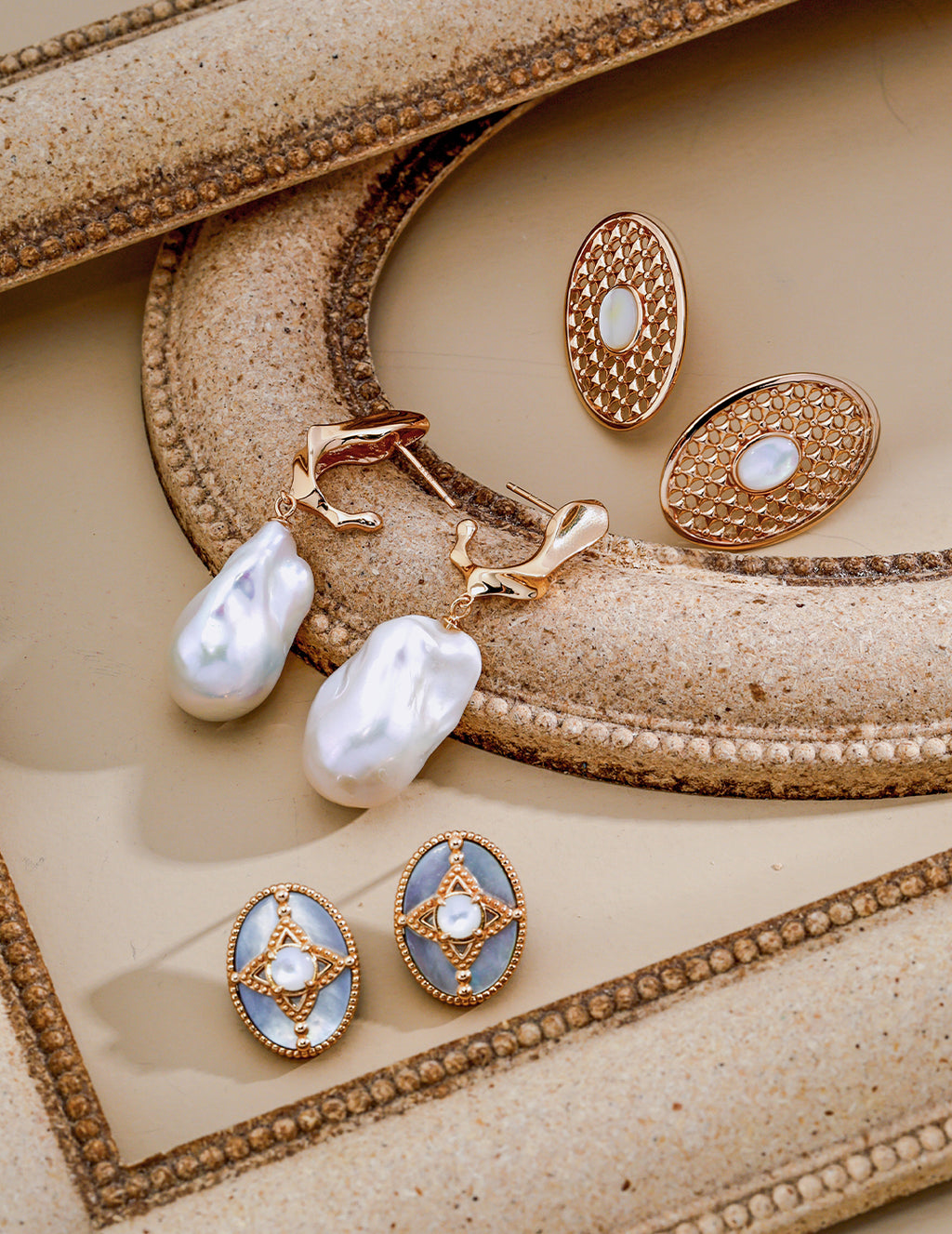 Celeste Mother of Pearl Earrings