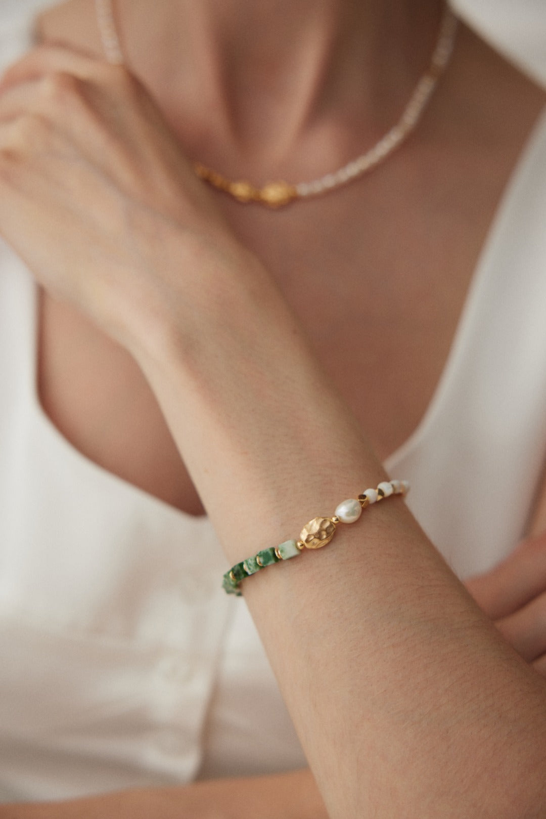 Jasper Bloom Bracelet (15cm / 6")