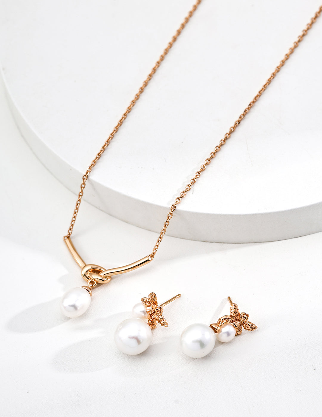 Butterfly Pearl Drop Earrings