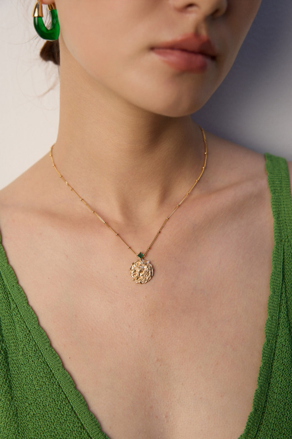 Regal Mane Pendant Necklace 40cm / 15.7"