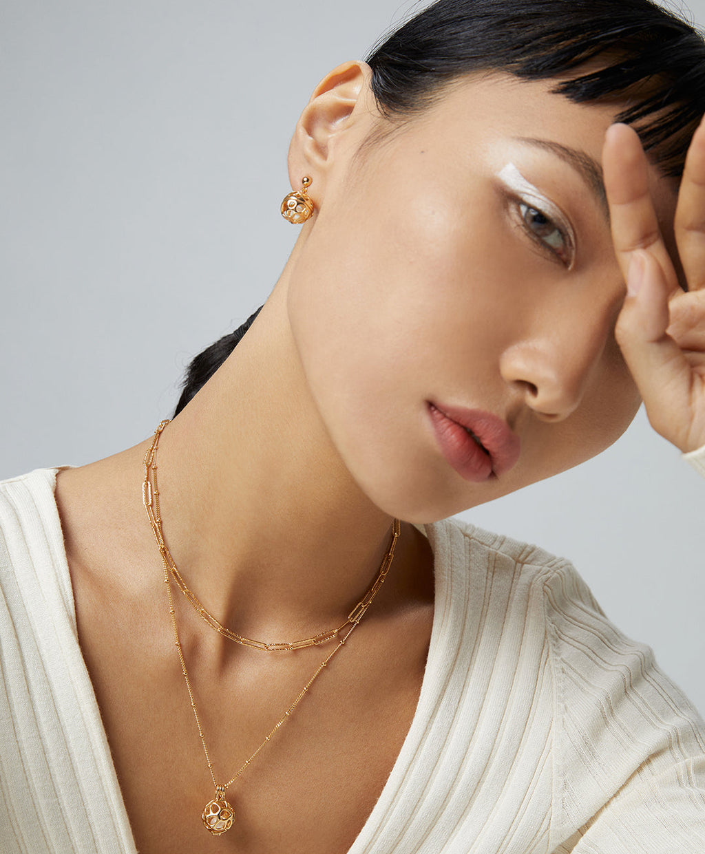 Golden Lantern Necklace (40 cm / 15.7")