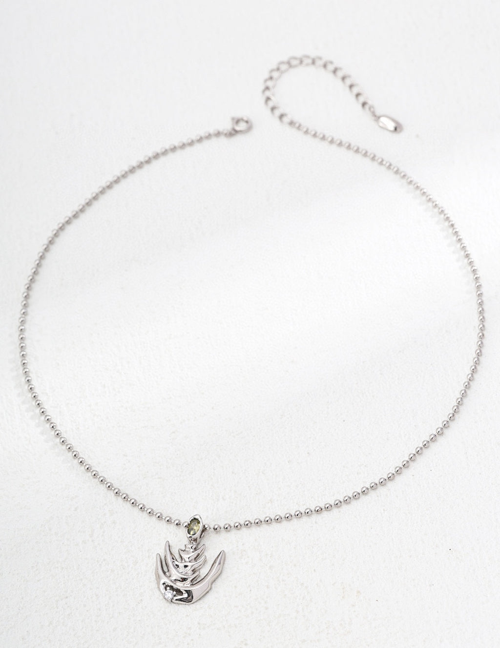 Golden Fern Pendant Necklace