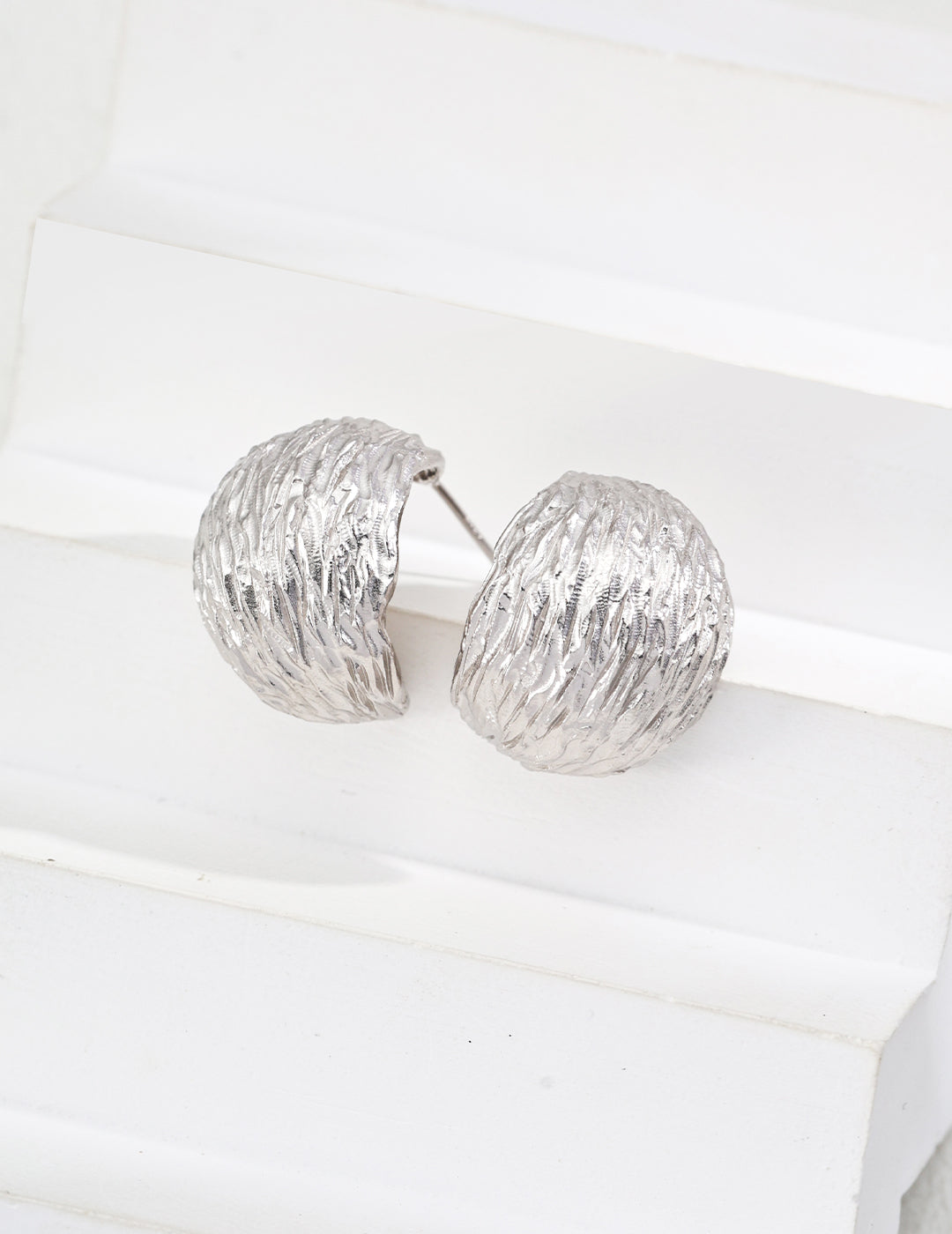 Nadia Dome Hoop Earrings