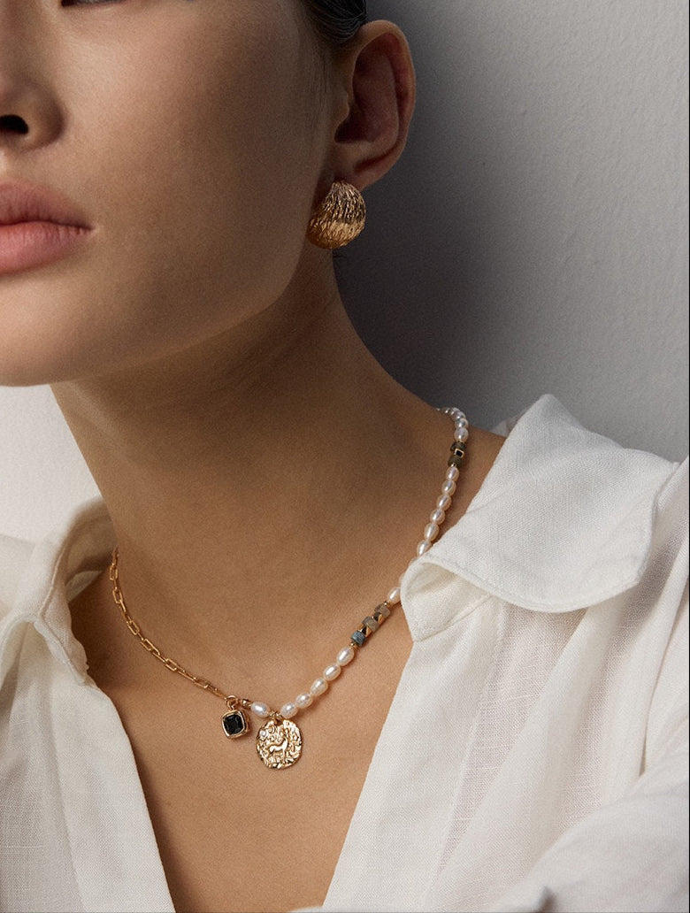 Nadia Dome Hoop Earrings