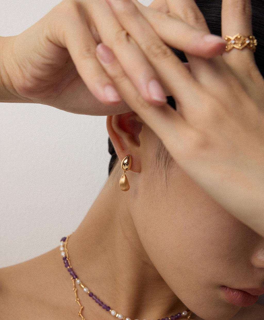 Golden Sanddrop Earrings