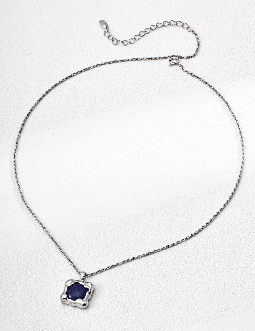Lapis Frame Pendant Necklace 45cm / 17.7"
