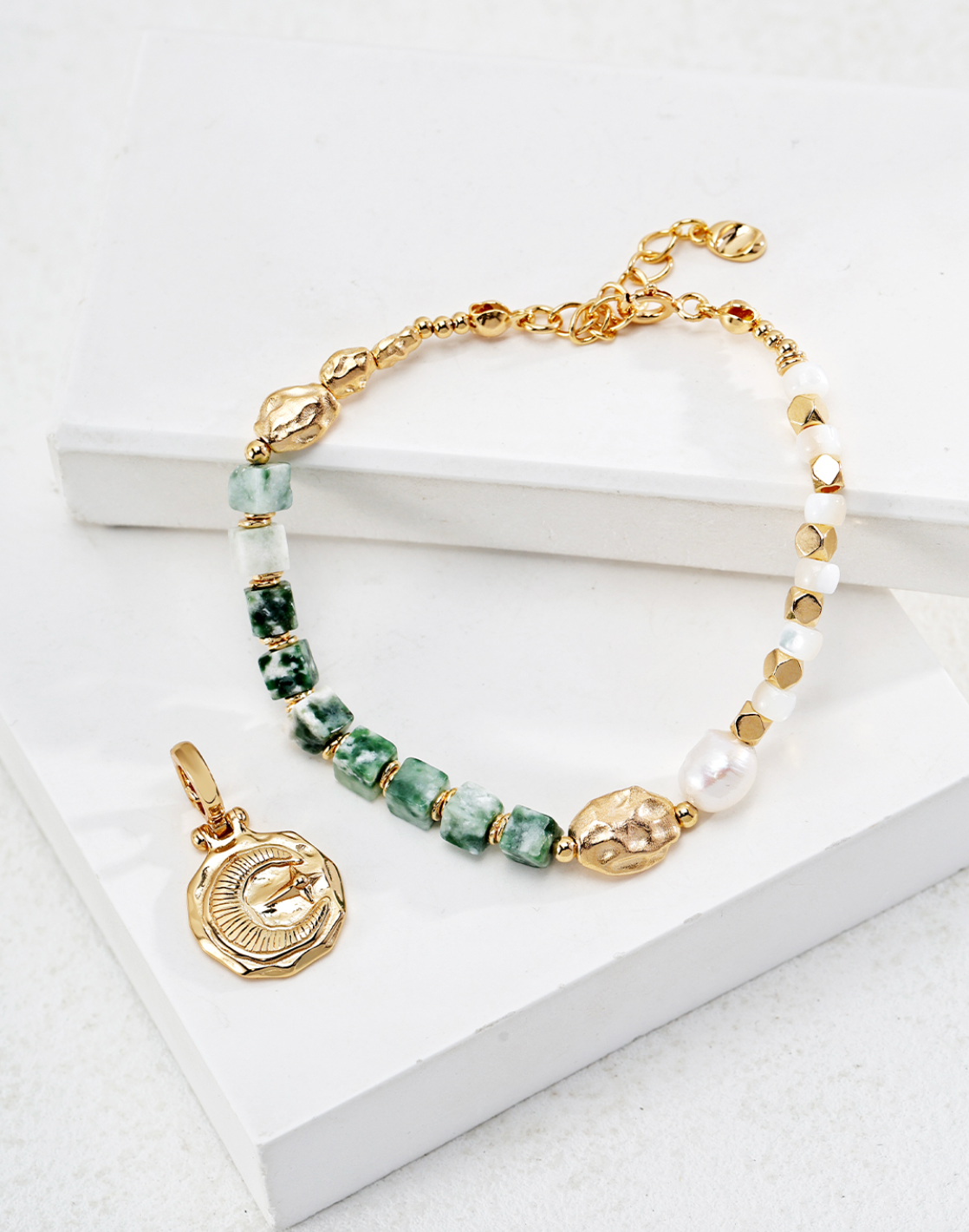 Celestial Moon and Star Pendant